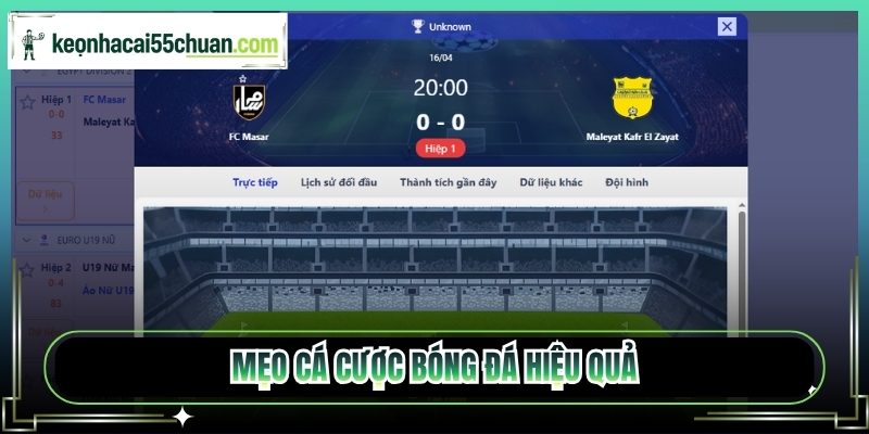 Mẹo cá cược bóng đá hiệu quả
