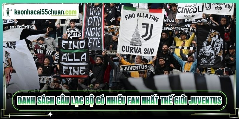 Danh sách câu lạc bộ có nhiều fan nhất thế giới Juventus